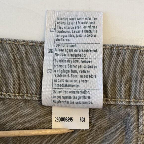 Carhartt Men Carpenter Loose Fit Khaki Work Pants 38x29 American Workwear Grunge - Picture 13 of 13